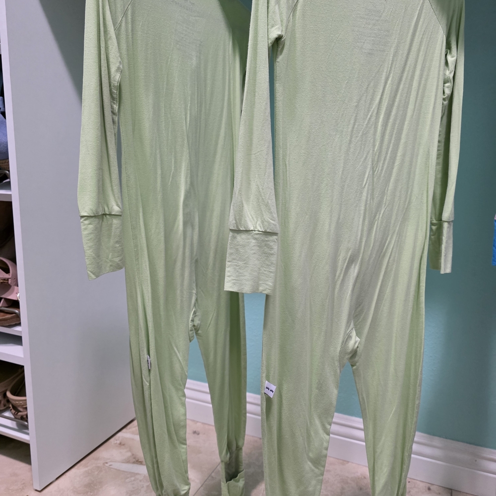 Little Sleepies Green and Blue Pajama Sets Soft and Cozy - Picture 3 of 16
